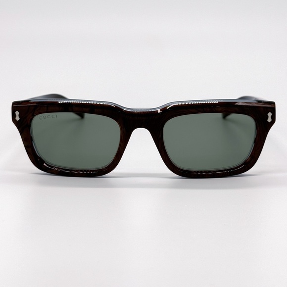 NEW GUCCI GG1524S 003 SQUARE BROWN BLUE UNISEX SUNGLASSES GUCCI - Picture 4 of 13